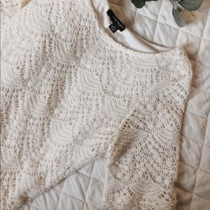 Lace cream dress